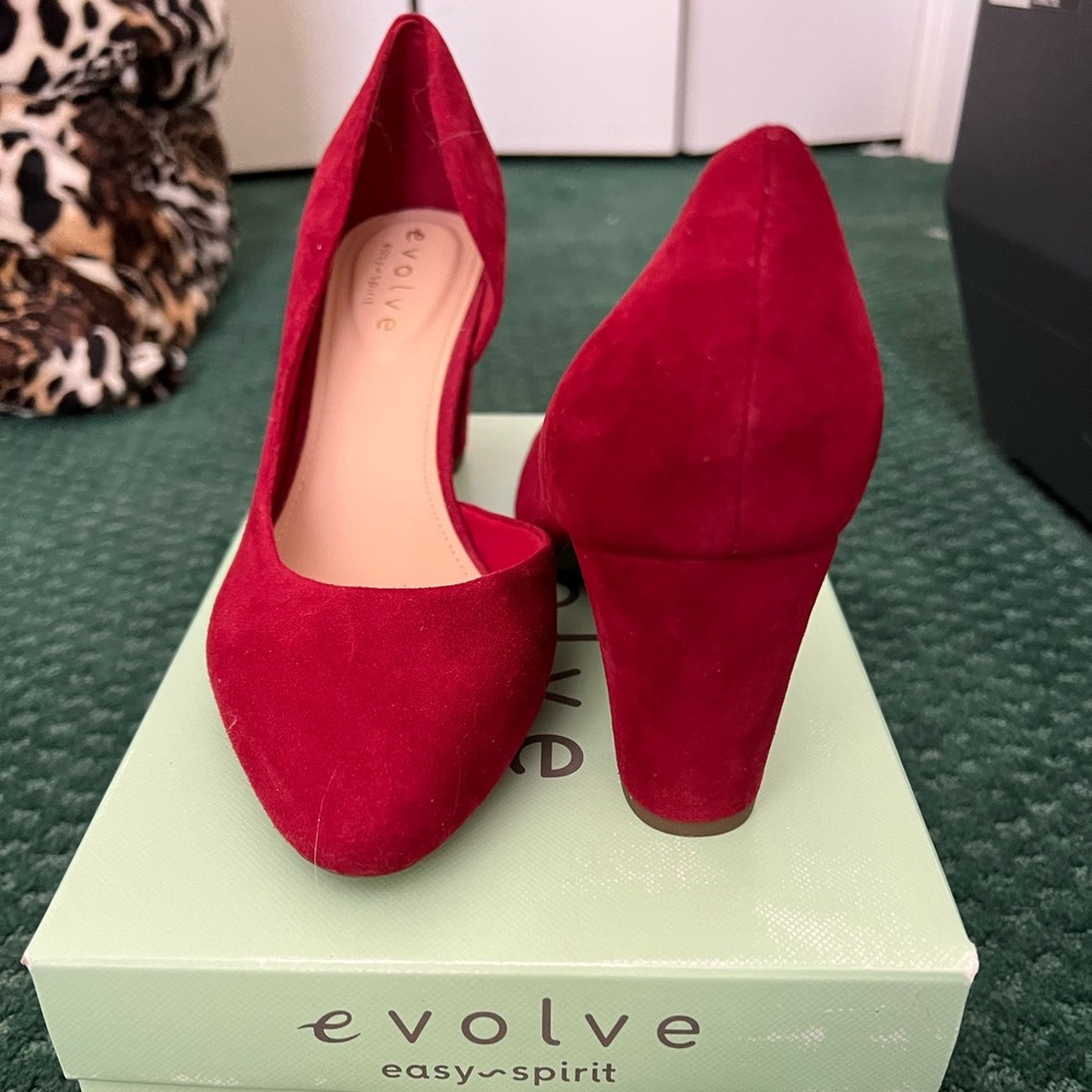 Red Pointed Toe Pump